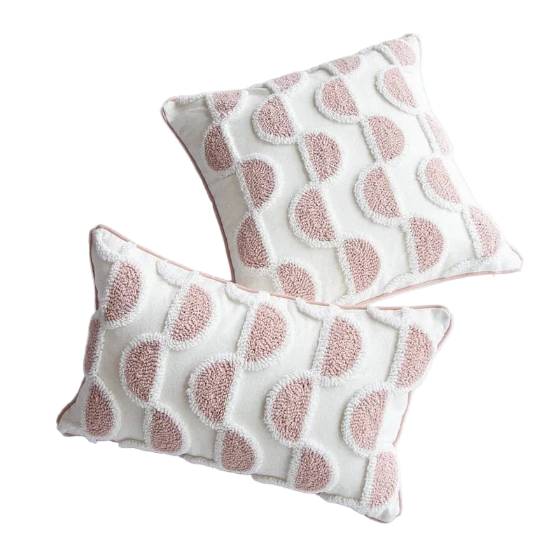 Housse de Coussin Abstraite en Boucle 0