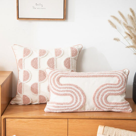 Housse de Coussin Abstraite en Boucle 1