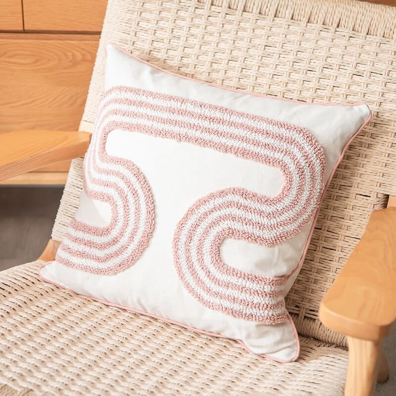 Housse de Coussin Abstraite en Boucle 2