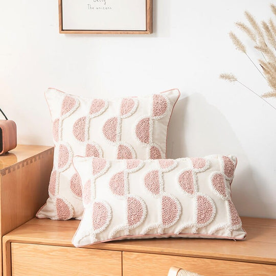 Housse de Coussin Abstraite en Boucle 3