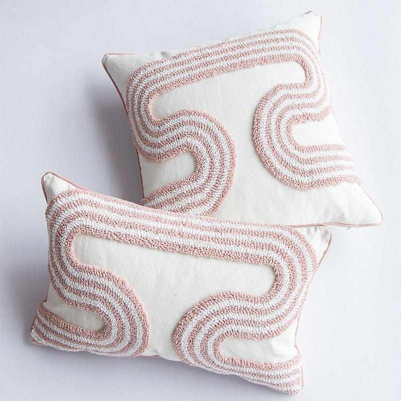 Housse de Coussin Abstraite en Boucle 5
