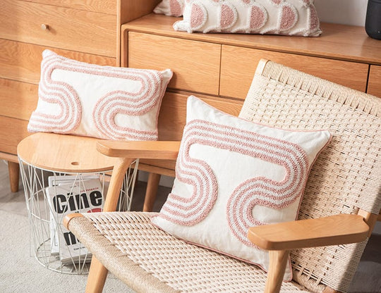 Housse de Coussin Abstraite en Boucle 6