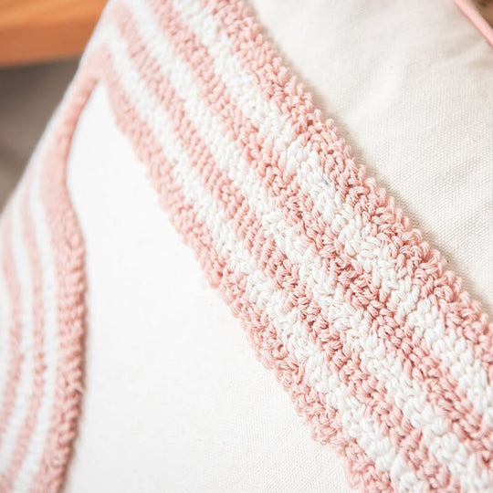 Housse de Coussin Abstraite en Boucle 7