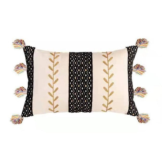 Housse de Coussin Texturée à Franges 10
