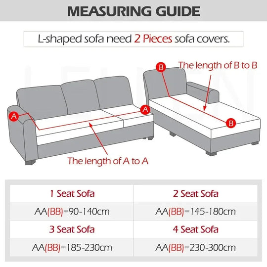 Housse de canapé extensible ajustable 4