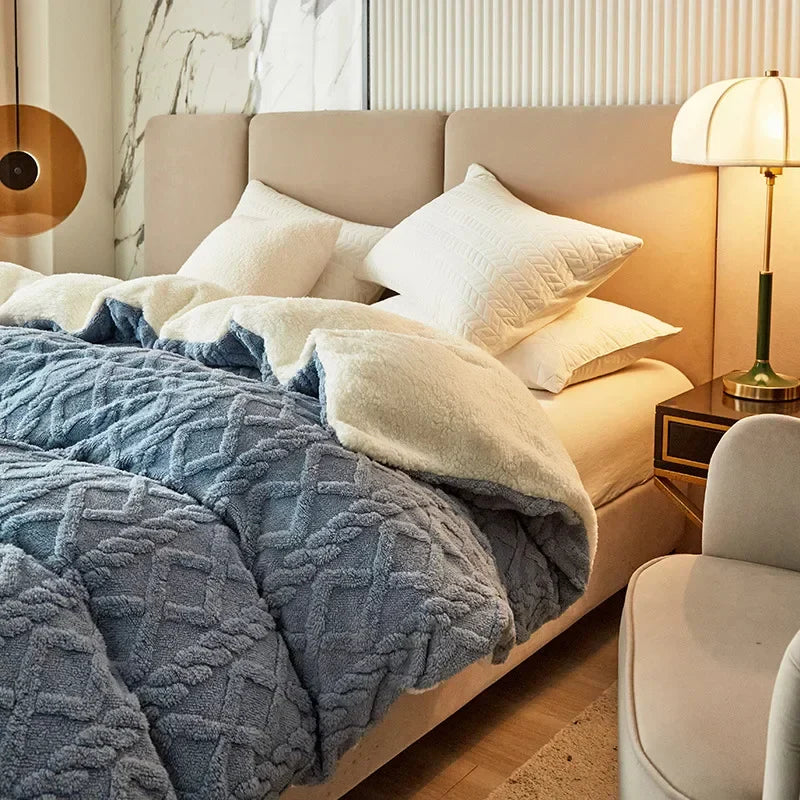 Housse de couette double face en velours 3