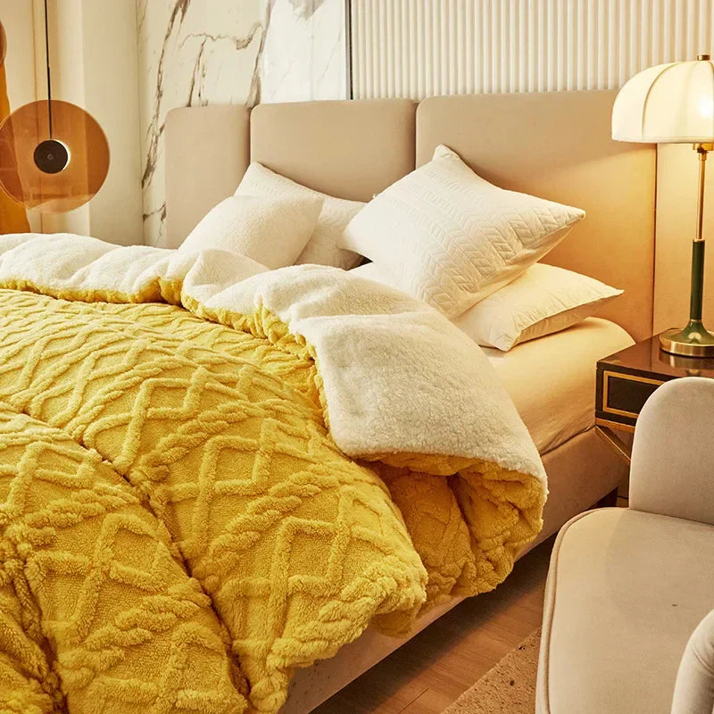 Housse de couette double face en velours 8