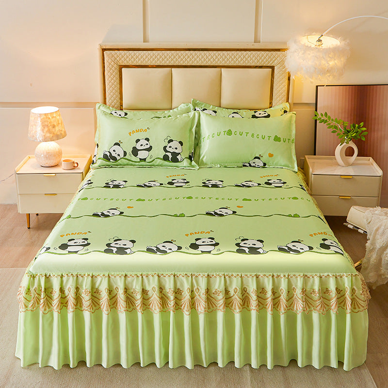Housse de lit pour femme motif ours ludique 11