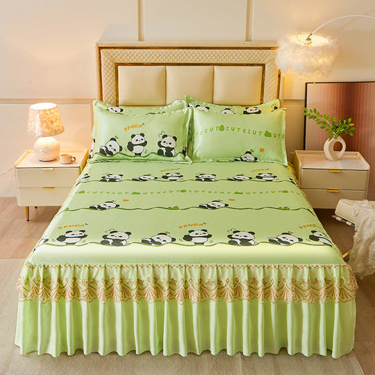 Housse de lit pour femme motif ours ludique 11