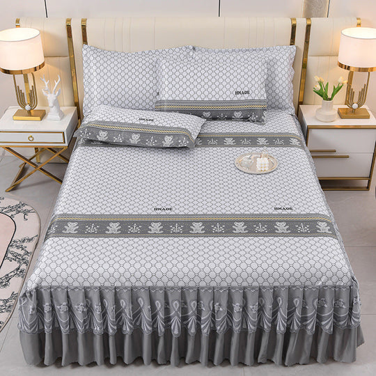 Housse de lit pour femme motif ours ludique 23