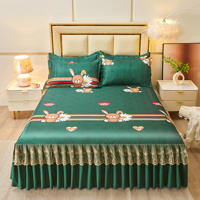 Housse de lit pour femme motif ours ludique 25