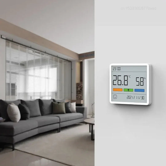 Hygromètre d'intérieur Multifonction avec Horloge et Thermomètre 1