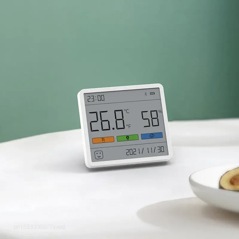 Hygromètre d'intérieur Multifonction avec Horloge et Thermomètre 2