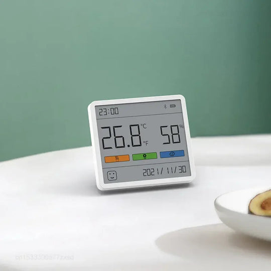 Hygromètre d'intérieur Multifonction avec Horloge et Thermomètre 2