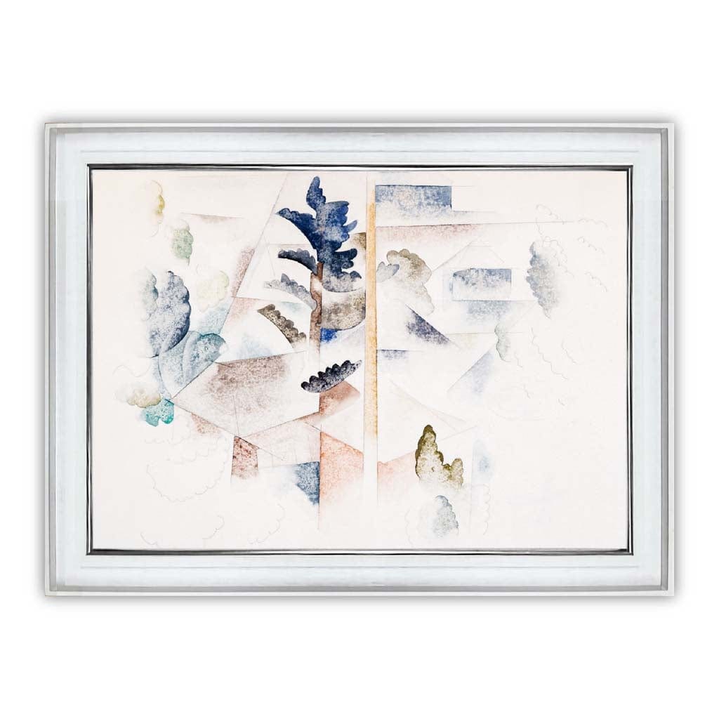 Impression d'Art Charles Demuth - Bermudes Arbres et Architecture 0
