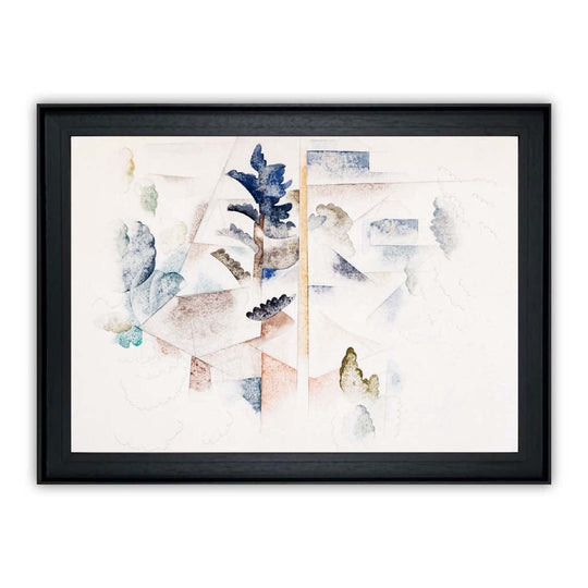 Impression d'Art Charles Demuth - Bermudes Arbres et Architecture 1
