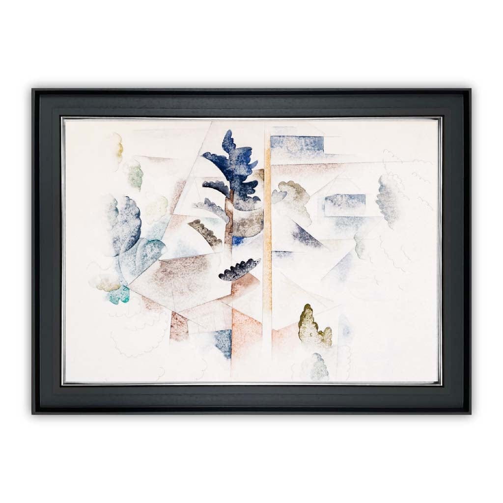 Impression d'Art Charles Demuth - Bermudes Arbres et Architecture 2