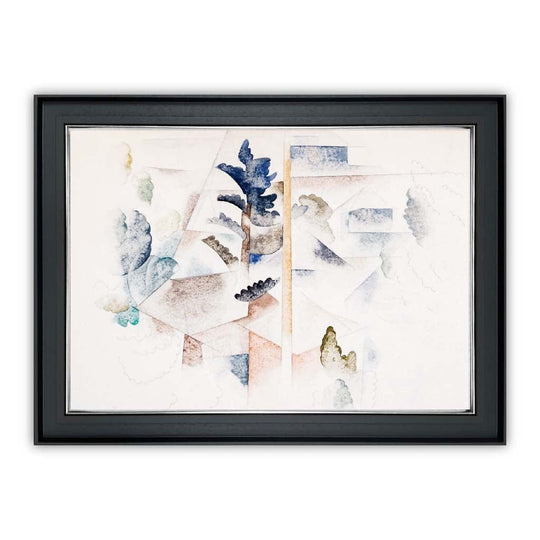 Impression d'Art Charles Demuth - Bermudes Arbres et Architecture 2