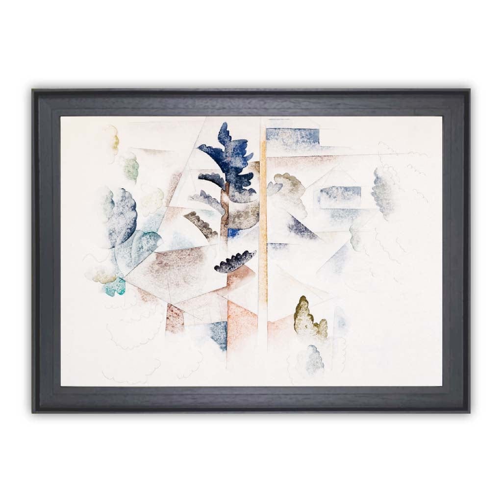 Impression d'Art Charles Demuth - Bermudes Arbres et Architecture 4