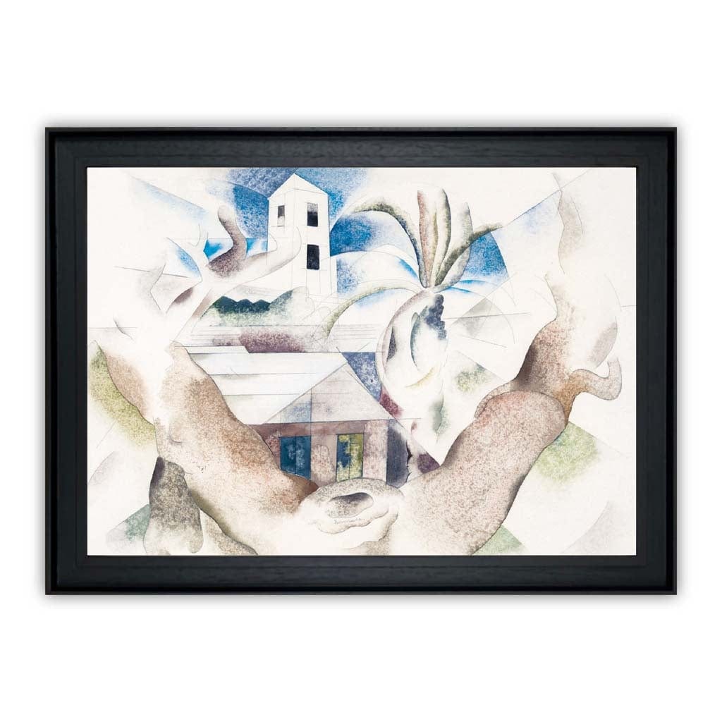 Impression d'Art Charles Demuth Arbre et Maison 0