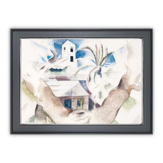 Impression d'Art Charles Demuth Arbre et Maison 4