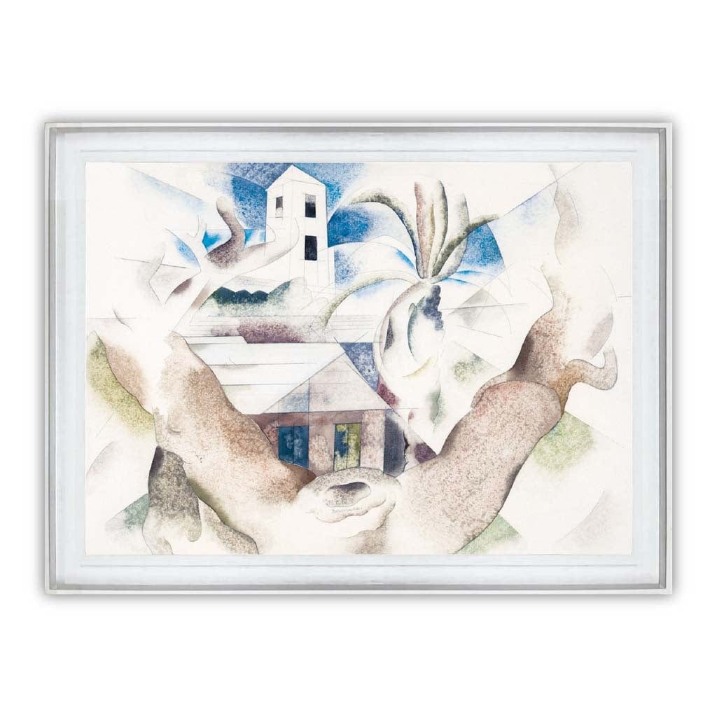 Impression d'Art Charles Demuth Arbre et Maison 6