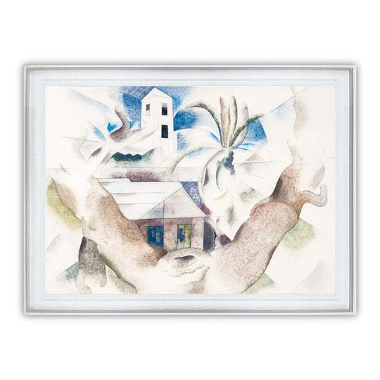 Impression d'Art Charles Demuth Arbre et Maison 6