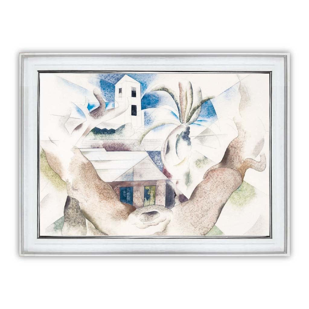 Impression d'Art Charles Demuth Arbre et Maison 7