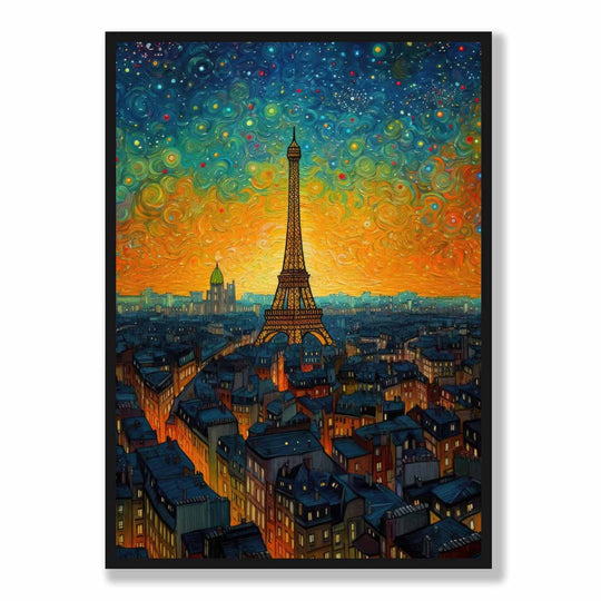 Impression d'art Parisienne au Coucher de Soleil 5
