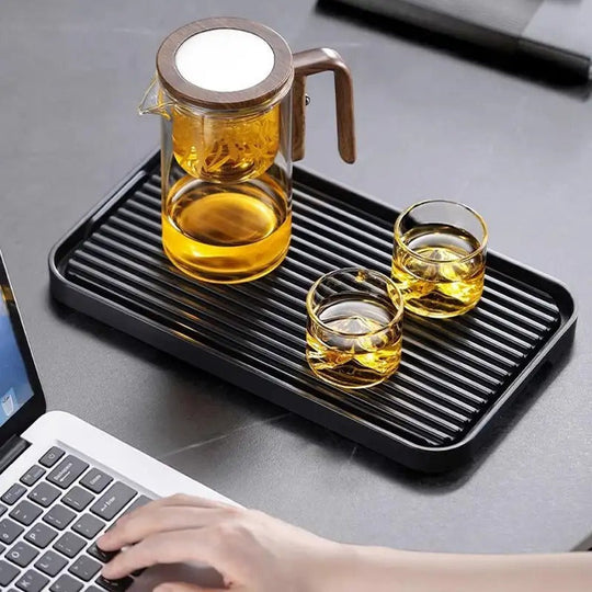 Infuseur à Thé en Verre avec Poignée en Bois Pratique 520 ml ou 720 ml 1