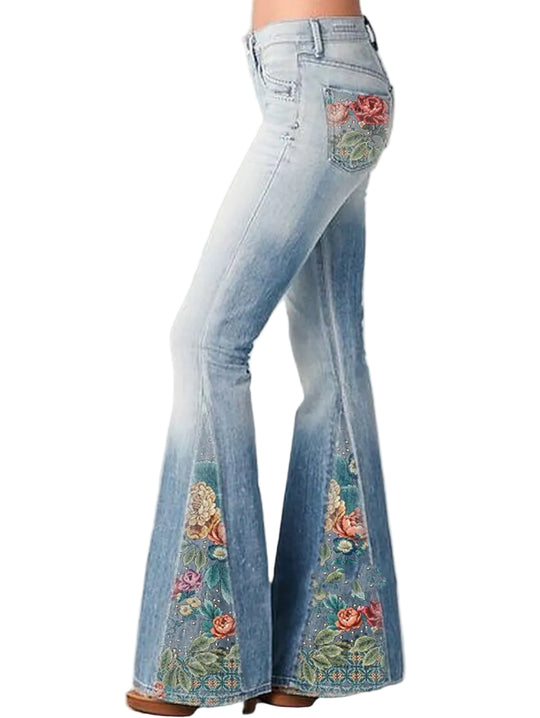 Jean Femme Évasé Tendance 0