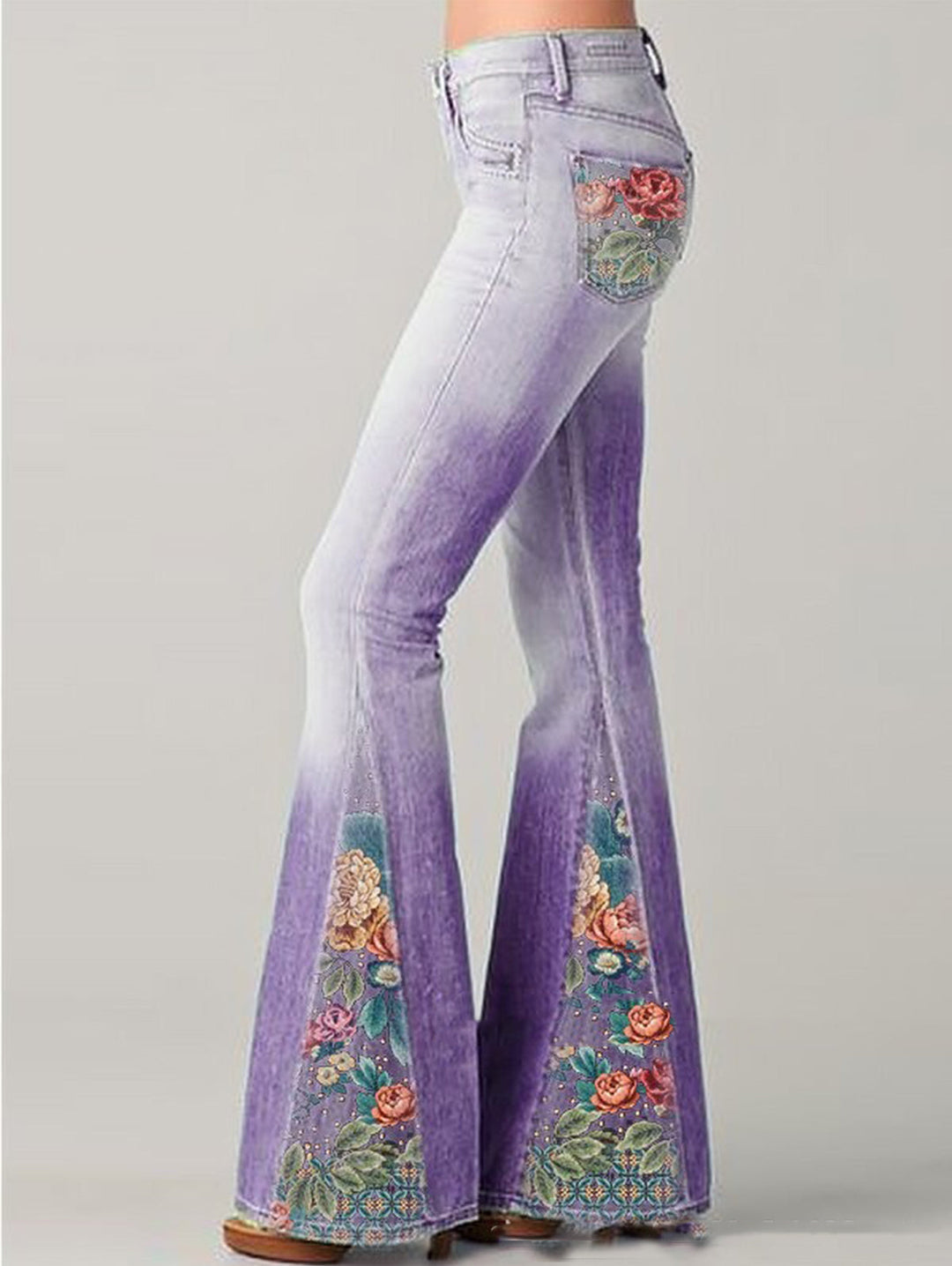 Jean Femme Évasé Tendance 8