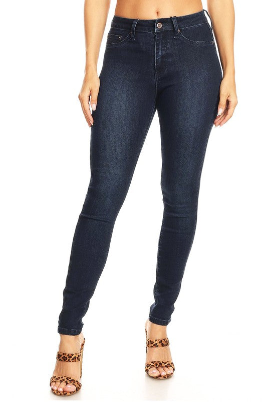Jean Femme Skinny Taille Haute Denim Indigo 1