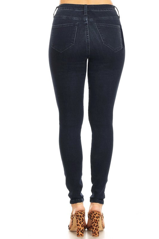 Jean Femme Skinny Taille Haute Denim Indigo 3