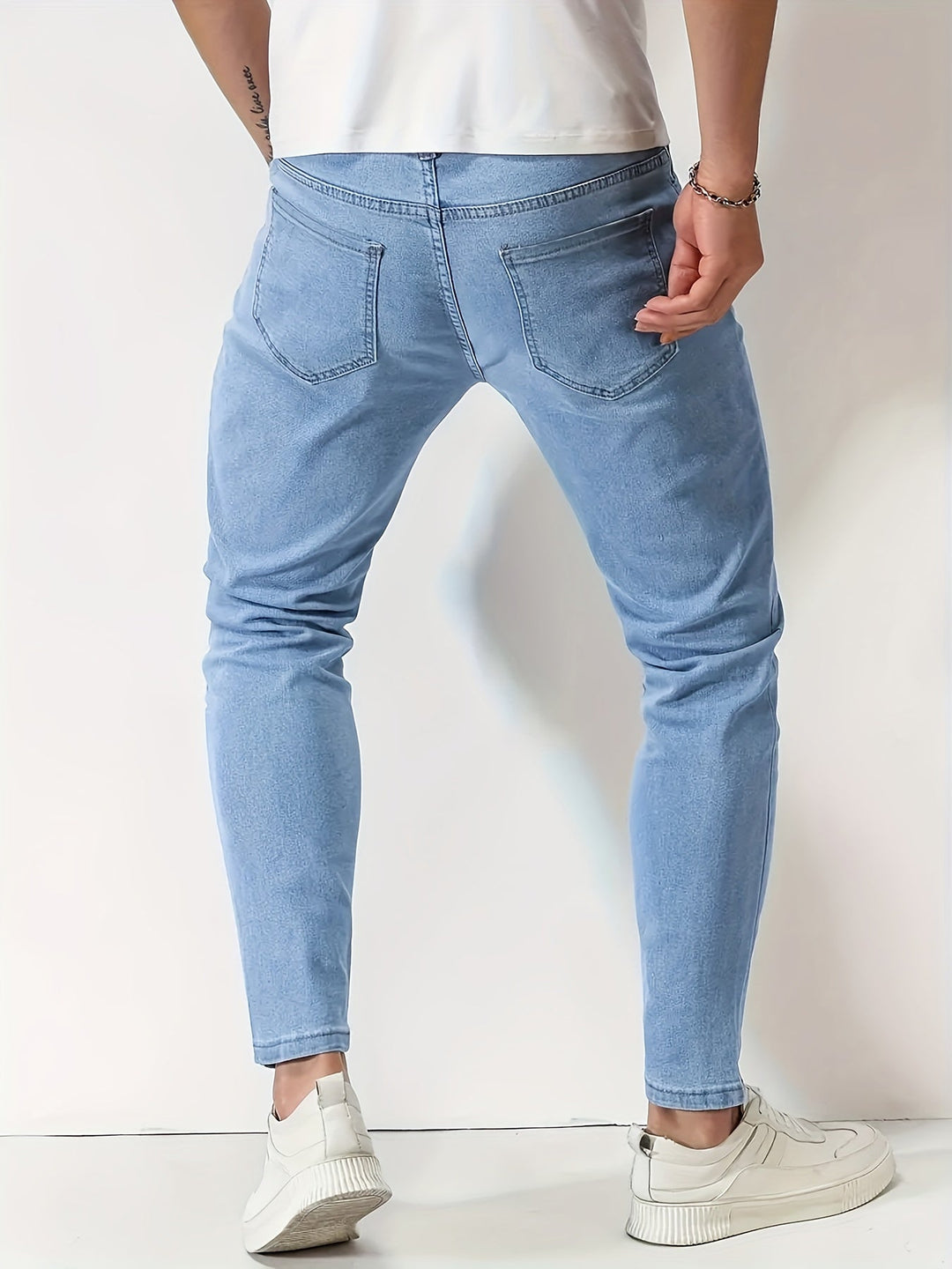 Jean Homme Ajusté Chic avec Jambes Effilées 3
