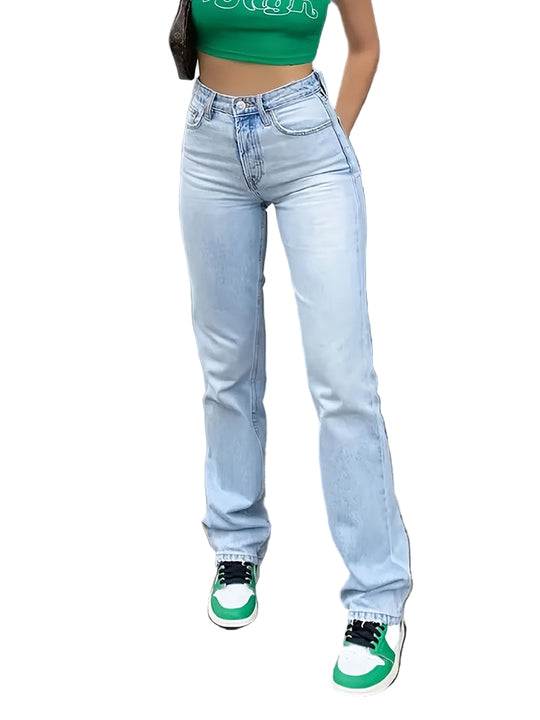 Jeans Droits Femme Classiques 0