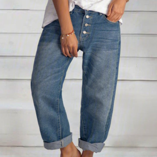 Jeans Femme Amples Taille Haute Denim 1