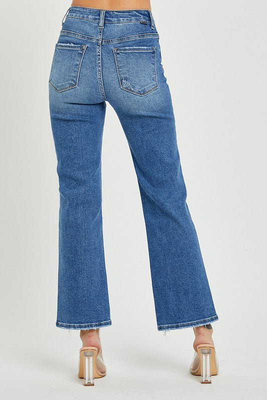 Jeans Femme Taille Haute Coupe Relaxée Cheville 4