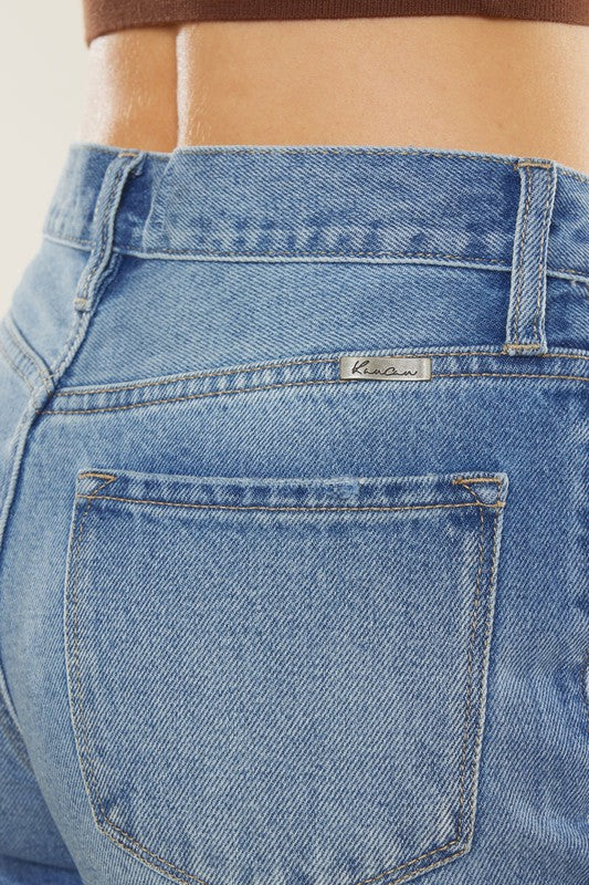Jeans Femme Taille Haute Mom Fit Denim 3