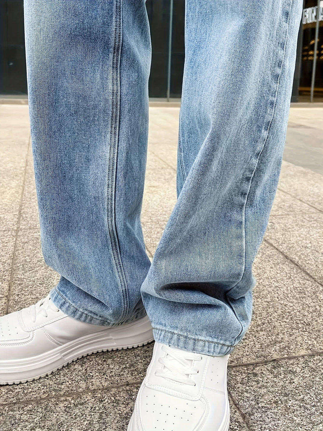 Jeans pour Hommes Coupe Droite Confortable 4