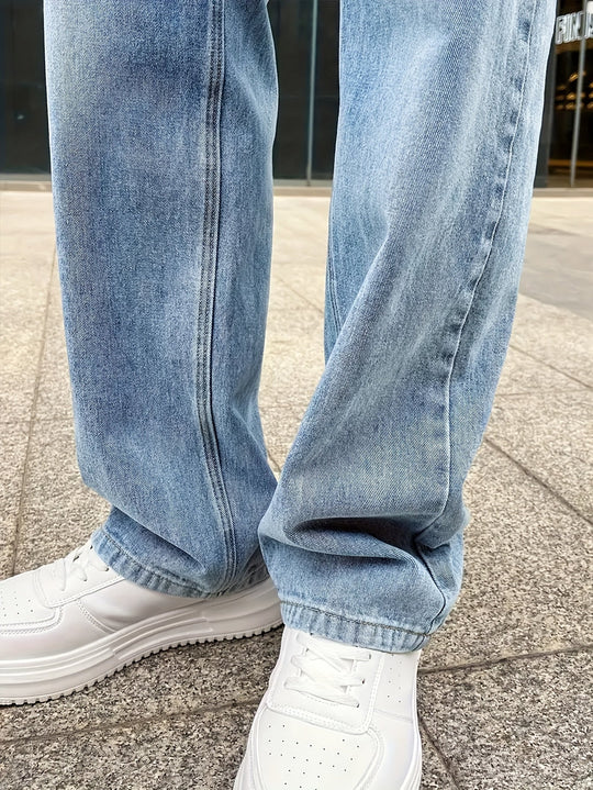Jeans pour Hommes Coupe Droite Confortable 4