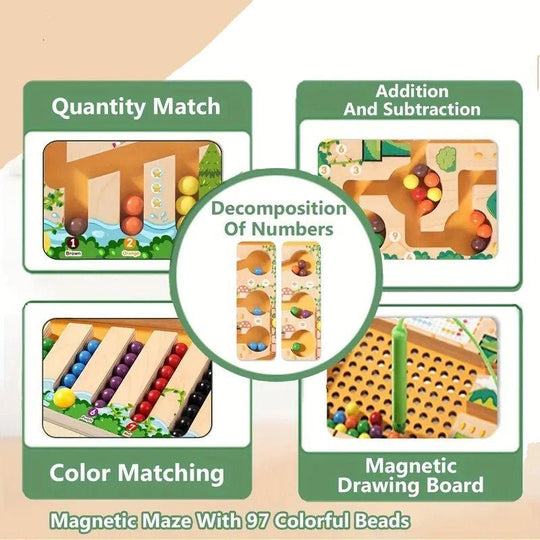 Jeu Montessori Labyrinthe Magnétique pour Enfants 2