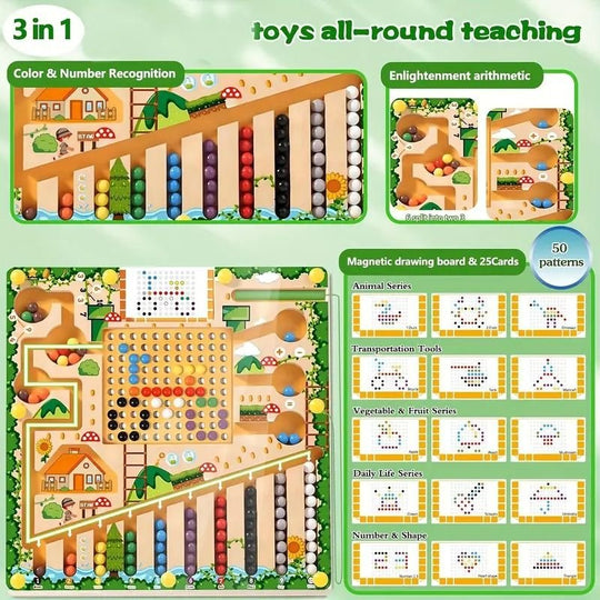 Jeu Montessori Labyrinthe Magnétique pour Enfants 7