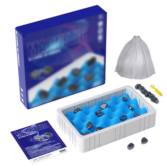 Jeu d'Échecs Magnétique Éducatif pour Enfants, Echiquier Pliable Interactif 0