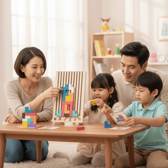 Jeu d'Empilage en Bois pour Enfants Tetris 1