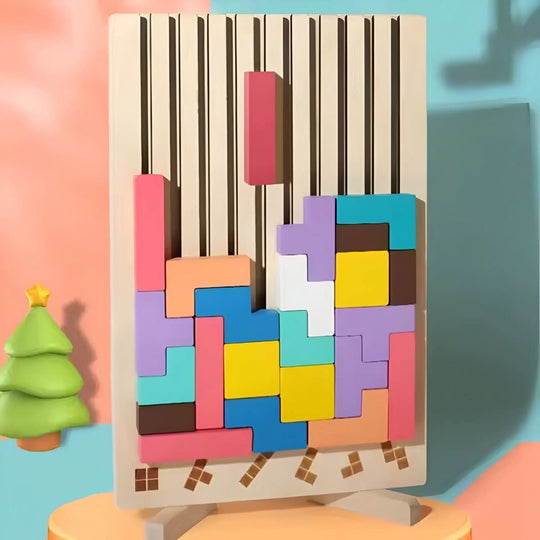 Jeu d'Empilage en Bois pour Enfants Tetris 5