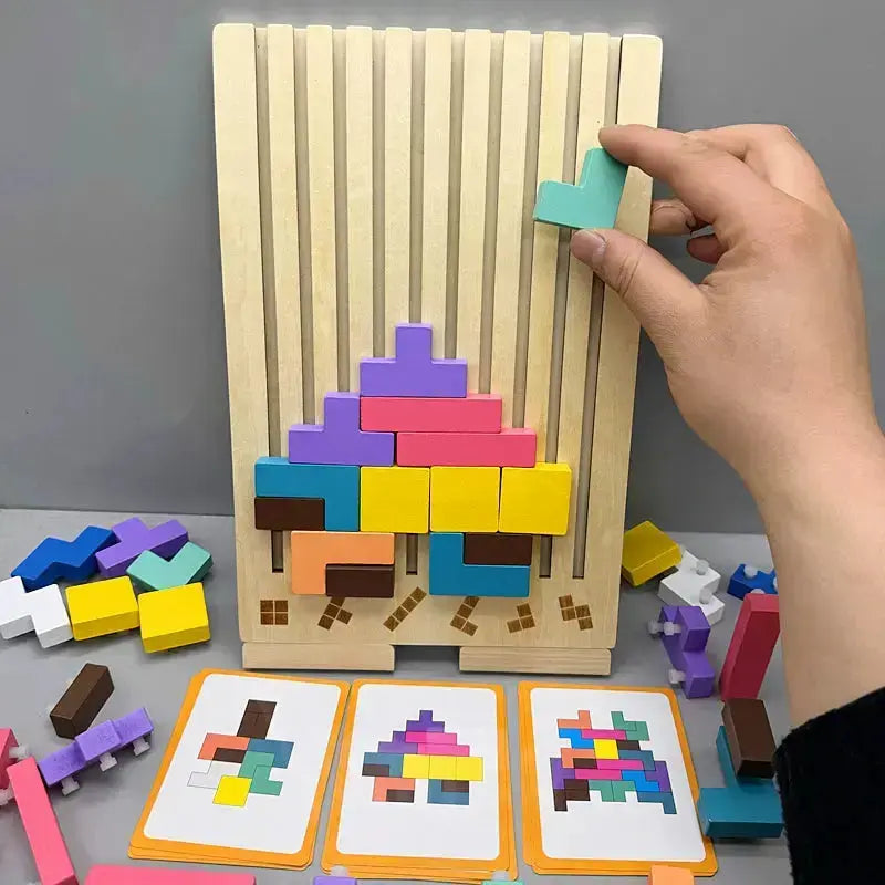 Jeu de Puzzle en Bois pour Enfants 0