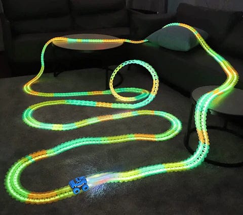 Jeu de Voiture Magnétique pour Enfants Modulable et Lumineux 3