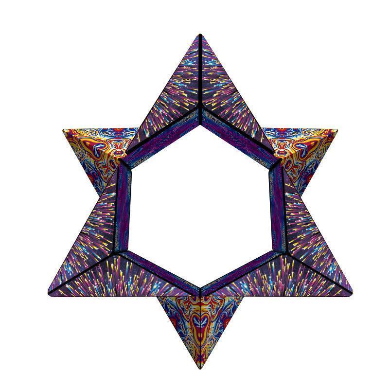 Jeu de puzzle transformable pour tous avec cube magnétique multicolore 5