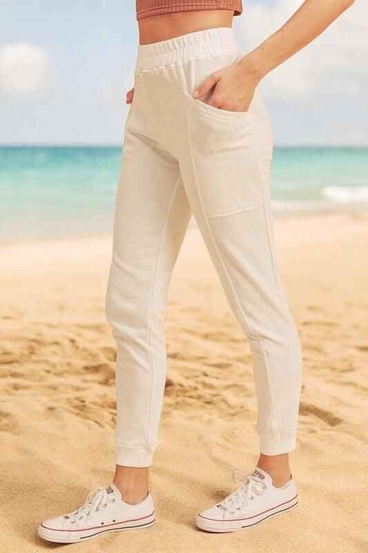 Joggers Homme Taperés avec Poches à Rabat en Mélange de Coton et Polyester 4